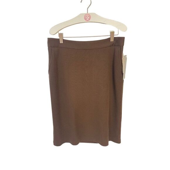 Chaiken Chocolate Brown Pencil Skirt 6 NWT - Picture 2 of 4